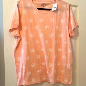 NWT seashell t shirt j.crew